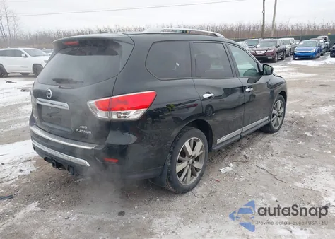 2014 Nissan Pathfinder Platinum from USA, damaged, VIN 5N1AR2MM4EC716162